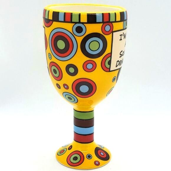 Lorrie Veasey Ceramic Social Drinker Wine Goblet - Picture 5 of 9